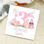 Personalised Dinosaur Blue/Brown Any Age Birthday Card, thumbnail 2 of 4