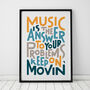 Music Is The Answer Print, thumbnail 1 of 11