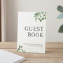 Green Eucalyptus Personalised Surname Wedding Guest Book, thumbnail 3 of 3