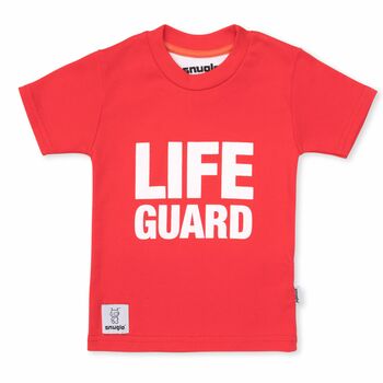 Cool Kids Top, Life Guard' Red T Shirt, Kids Gift, 2 of 2