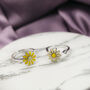 White Spinner Sunflower Floral Fidget Daisy Stress Ring, thumbnail 9 of 9