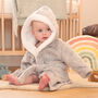 Personalised Moon And Stars Dressing Gown Gift For Baby, thumbnail 4 of 7