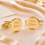 Personalised Gold Cufflinks, thumbnail 1 of 10