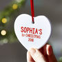Personalised Baby's First Christmas Decoration, thumbnail 1 of 7