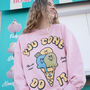 You Cone Do It Women's Ice Cream Graphic Sweatshirt, thumbnail 3 of 4