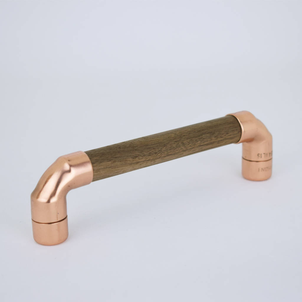 Copper And Walnut Pull By Proper Copper Design