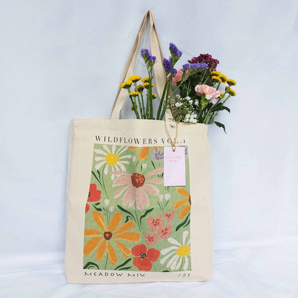 Wildflower Tote Bag By Ellie Mae Designs
