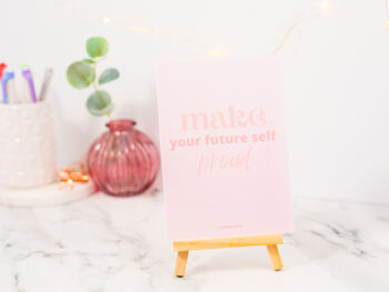 Motivational Desk Print Bundle With Mini Easel Stand, 5 of 6