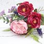 Large Luxury Peony Bouquet In Pinks And Purples, thumbnail 6 of 7