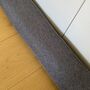 Dark Grey Draught Excluder With Heavy Filling, thumbnail 2 of 4