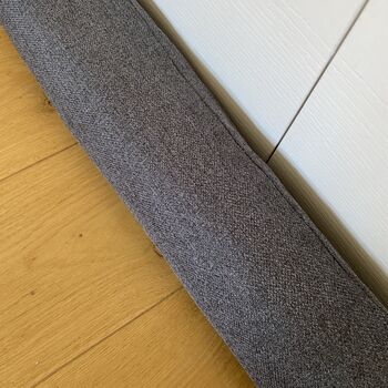 Dark Grey Draught Excluder With Heavy Filling, 2 of 4