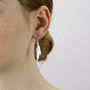 Silver Feather Earrings, thumbnail 2 of 8