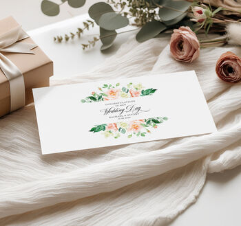 Personalised Money Envelope For Wedding Gift Various Designs, 3 of 6