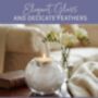 Feather Filled Glass Memorial Tea Light Holder, thumbnail 7 of 9