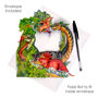 Dinosaur Swinging Pendulum Greeting Card Blank, thumbnail 3 of 5