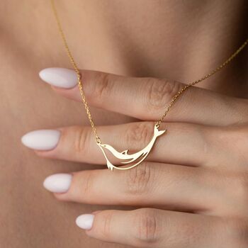 Ocean Spirit Dolphin Necklace, 5 of 10