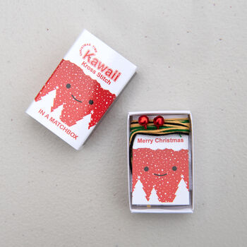 Kawaii Christmas Star Mini Cross Stitch Kit, 2 of 12