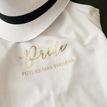 Personalised Bride To Be Swimsuit, 3 of 5