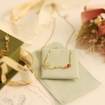 Necklace For Mum With Birthstone Charm, 4 of 12