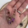 Drop Earrings With Pressed Flowers, thumbnail 2 of 4