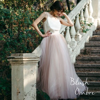 Blush Pink Wedding Skirt | Maxi Tulle Skirt For Women, 3 of 12
