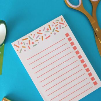 A6 Sprinkles Notepad, 2 of 5