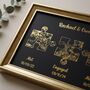 Wedding Anniversary Gifts For Couples Gold Milestones Print, thumbnail 5 of 12