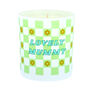 Personalised Checkerboard Scented Natural Wax Candle, thumbnail 2 of 7