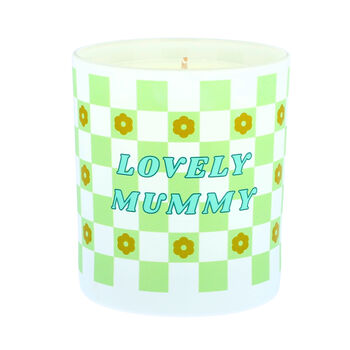 Personalised Checkerboard Scented Natural Wax Candle, 2 of 7