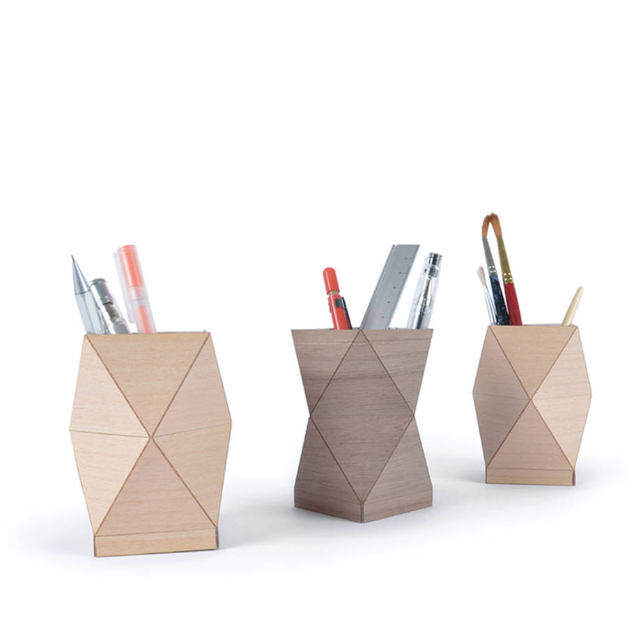 wooden pencil pot by another studio | notonthehighstreet.com