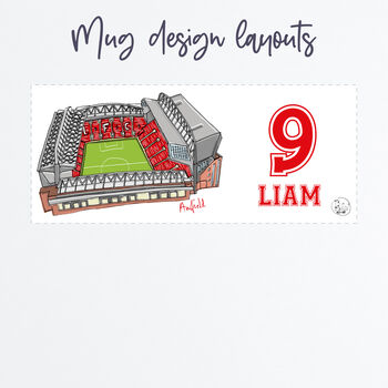 Personalised Liverpool Fc Mug, Anfield Stadium, 7 of 9