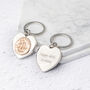 60th Birthday 1964 Half Penny Coin Heart Keyring, thumbnail 1 of 5