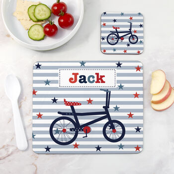 Personalised Boy's Coaster And Placemat Set, 9 of 12