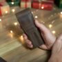 Pen Pencil Set With Personalised Vintage Leather Case Christmas Gift For Him, thumbnail 1 of 11