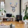 Geometric Stag Head Metal Wall Art For Any Room, thumbnail 6 of 10