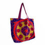 Embroidered Cotton Bag In Purple, thumbnail 12 of 12