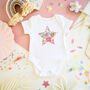 Liberty Of London Star Design Baby Bodysuit, thumbnail 1 of 5