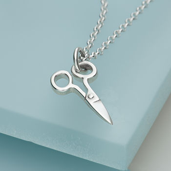Sterling Silver Scissors Necklace, 3 of 12