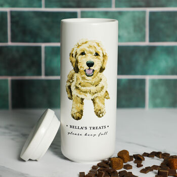 Personalised Dog Portrait Ceramic Storage Jar, 2 of 7