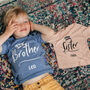 Personalised New Baby Sibling Shirt Set, thumbnail 3 of 11