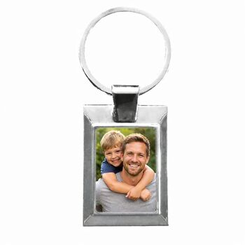 Personalised Rectangle Photo Keyring, 2 of 4