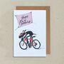 Cycling Dog Happy Birthday Greeting Card, thumbnail 2 of 3