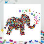 Best Daddy Birthday Butterfly Elephant Butterflies Card, thumbnail 1 of 9