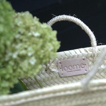 Handwoven Tomato Vine Straw Basket, 3 of 3