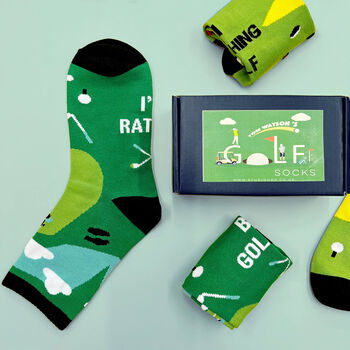 Personalised Men's Golf Socks In A Box, 4 of 11