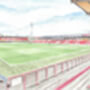 Brentford Fc 'Inside Griffin Park' Stadium Print, thumbnail 2 of 3