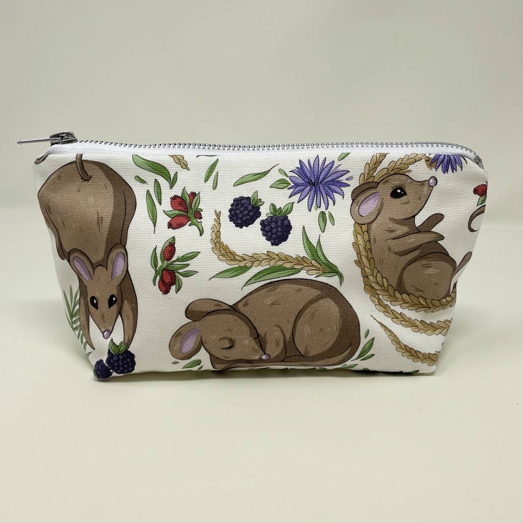 Cute Animals Makeup And Cosmetic Bag By Blossom & Easel |  