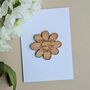 'I Bloomin' Love You Mum!' Wooden Flower Token And Card, thumbnail 1 of 2