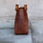 Hand Crafted Small Leather Tote Handbag Womens Gift, thumbnail 5 of 12