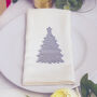 Personalised Silver Mirror Christmas Tree Place Names, thumbnail 3 of 3